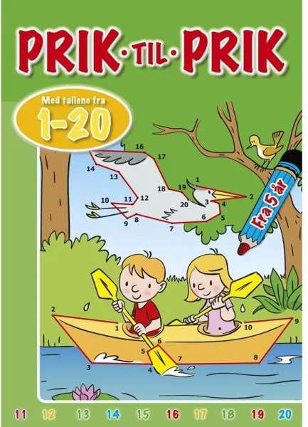 Punkt zu Punkt mit Zahlen von 1-20 (Kanu) - Hobby - Heft